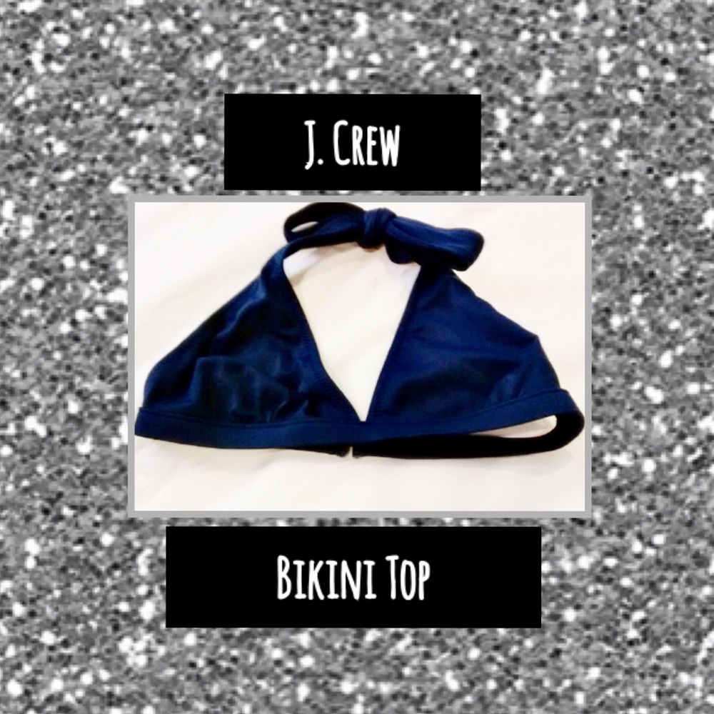 Navy Blue J. Crew Bikini Top👙☀️